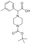 2-(4-BOC-PIPERAZINYL)-2-(3-METHYL-PHENYL)ACETIC ACID Structure