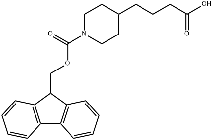 4-(1-FMOC-PIPERIDIN-4-YL)-BUTYRIC ACID
 구조식 이미지