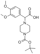 2-(4-BOC-PIPERAZINYL)-2-(3,4-DIMETHOXY-PHENYL)ACETIC ACID Structure