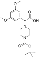 2-(4-BOC-PIPERAZINYL)-2-(3,5-DIMETHOXY-PHENYL)ACETIC ACID Structure