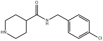 PIPERIDINE-4-CARBOXYLIC ACID 4-CHLORO-BENZYLAMIDE Structure