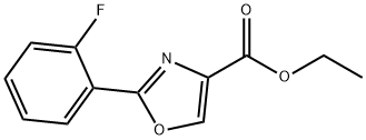 2-(2-플루오로-페닐)-옥사졸-4-카르복실산에틸렌에스테르 구조식 이미지