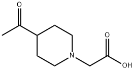 (4-ACETYL-PIPERIDIN-1-YL)-ACETIC ACID 구조식 이미지