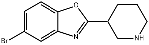5-BROMO-2-PIPERIDIN-3-YL-BENZOOXAZOLE Structure