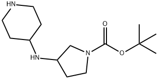 1-N-BOC 3-(PIPERIDIN-4-YLAMINO) PYRROLIDINE Structure