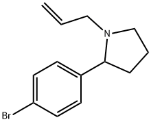 1-ALLYL-2-(4-BROMO-PHENYL)-PYRROLIDINE Structure