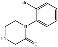 1-(2-브로모-페닐)-피페라진-2-원 구조식 이미지