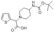 (4-BOC-아미노-피페리딘-1-YL)-티오펜-2-YL-아세트산 구조식 이미지