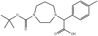 4-(카르복시-p-톨릴-메틸)-[1,4]디아제판-1-카르복실산tert-부틸에스테르 구조식 이미지