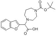 1-BOC-4-(BENZOFURAN-2-YL-CARBOXY-METHYL)-[1,4]DIAZEPANE Structure