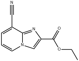 8-CYANO-IMIDAZO[1,2-A]PYRIDINE-2-CARBOXYLIC ACID ETHYL ESTER 구조식 이미지