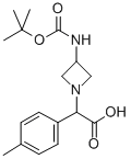 (3-BOC-AMINO-AZETIDIN-1-YL)-P-TOLYL-ACETIC ACID 구조식 이미지