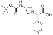 (3-BOC-AMINO-AZETIDIN-1-YL)-PYRIDIN-4-YL-ACETIC ACID Structure