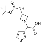 (3-BOC-AMINO-AZETIDIN-1-YL)-THIOPHEN-3-YL-ACETIC ACID Structure