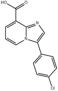 3-(4-CHLORO-PHENYL)-IMIDAZO[1,2-A]PYRIDINE-8-CARBOXYLIC ACID Structure