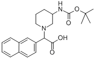 (3-BOC-AMINO-PIPERIDIN-1-YL)-NAPHTHALEN-2-YL-ACETIC ACID Structure