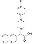 [4-(4-FLUORO-PHENYL)-PIPERAZIN-1-YL]-NAPHTHALEN-2-YL-아세트산 구조식 이미지