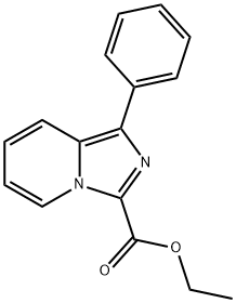 1-PHENYL-IMIDAZO[1,5-A]PYRIDINE-3-CARBOXYLIC ACID ETHYL ESTER Structure