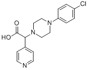 [4-(4-CHLORO-PHENYL)-PIPERAZIN-1-YL]-PYRIDIN-4-YL-ACETIC ACID 구조식 이미지
