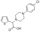 [4-(4-CHLORO-PHENYL)-PIPERAZIN-1-YL]-THIOPHEN-2-YL-아세트산 구조식 이미지