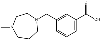 3-(4-METHYL-[1,4]DIAZEPAN-1-YLMETHYL)-벤조산 구조식 이미지