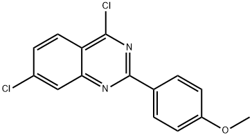4,7-DICHLORO-2-(4-METHOXY-PHENYL)-QUINAZOLINE Structure