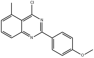 4-클로로-2-(4-메톡시-페닐)-5-메틸-퀴나졸린 구조식 이미지