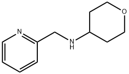 PYRIDIN-2-YLMETHYL-(TETRAHYDRO-PYRAN-4-YL)-AMINE 구조식 이미지