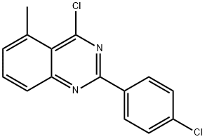 4-CHLORO-2-(4-CHLORO-PHENYL)-5-METHYL-QUINAZOLINE Structure