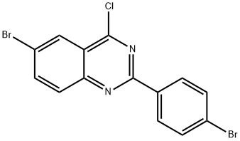 6-BROMO-2-(4-BROMO-페닐)-4-클로로-퀴나졸린 구조식 이미지