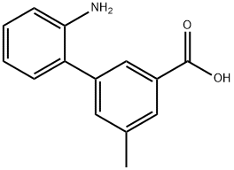 2'-아미노-5-메틸-비페닐-3-카르복실산 구조식 이미지