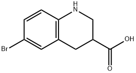 6-BROMO-1,2,3,4-TETRAHYDRO-QUINOLINE-3-CARBOXYLIC ACID Structure