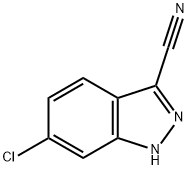 6-CHLORO-1H-INDAZOLE-3-CARBONITRILE 구조식 이미지