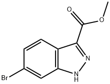 METHYL 6-BROMO-1H-INDAZOLE-3-CARBOXYLATE 구조식 이미지