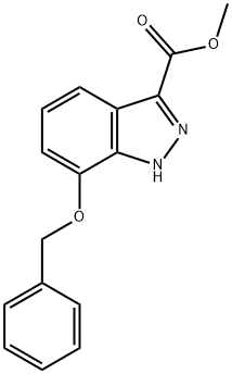 METHYL 7-BENZYLOXY-1H-INDAZOLE-3-CARBOXYLATE Structure