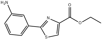 2-(3-AMINO-PHENYL)-THIAZOLE-4-CARBOXYLIC ACID ETHYL ESTER Structure