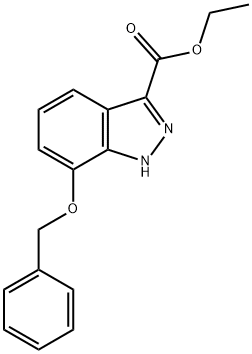 ETHYL 7-BENZYLOXY-1H-INDAZOLE-3-CARBOXYLATE Structure