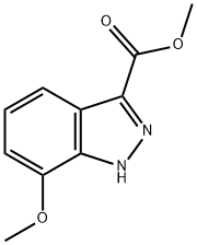 METHYL 7-METHOXY-1H-INDAZOLE-3-CARBOXYLATE Structure