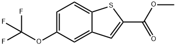 5-TRIFLUOROMETHOXY-BENZO[B]THIOPHENE-2-CARBOXYLIC ACID METHYL ESTER Structure