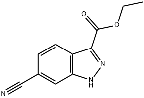 ETHYL 6-CYANO-1H-INDAZOLE-3-CARBOXYLATE Structure