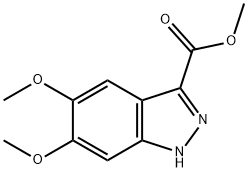 METHYL 5,6-DIMETHOXY-1H-INDAZOLE-3-CARBOXYLATE Structure