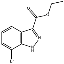 ETHYL 7-BROMO-1H-INDAZOLE-3-CARBOXYLATE Structure