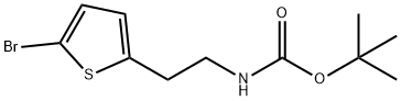 [2-(5-BROMO-THIOPHEN-2-YL)-ETHYL]-CARBAMIC ACID TERT-BUTYL ESTER Structure