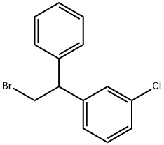 1-(2-브로모-1-페닐-에틸)-3-클로로-벤젠 구조식 이미지