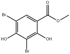 3,5-DIBROMO-2,4-DIHYDROXYBENZOIC ACID METHYL ESTER Structure