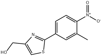 [2-(3-METHYL-4-NITRO-PHENYL)-THIAZOL-4-YL]-METHANOL Structure