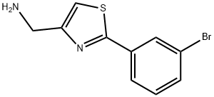 C-[2-(3-BROMO-PHENYL)-THIAZOL-4-YL]-METHYLAMINE Structure