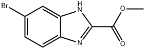 6-BROMO-1H-BENZOIMIDAZOLE-2-CARBOXYLIC ACID METHYL ESTER 구조식 이미지