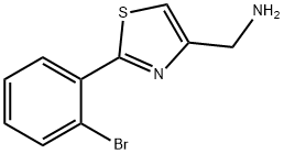 C-[2-(2-BROMO-PHENYL)-THIAZOL-4-YL]-METHYLAMINE Structure
