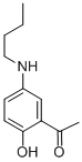 1-(5-BUTYLAMINO-2-HYDROXY-PHENYL)-ETHANONE Structure